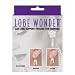 Lobe Wonder Lobe Wonder provides relief to women who suffer from the unsightly enlargement of earring holes, a problem caused by heavy earrings. Just as important, Lobe Wonder helps protect healthy ear lobes against tearing from the weight of earrings. Lobe Wonder is an undetectable, hypoallergenic clear patch that is applied to the back of the ear lobe. When pierced by an earring, the patch bears a major part of the earring weight, relieving the ear lobe of the pressure. 60 patches per box.