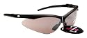 Rayzor Professional Lightweight UV400 Black Sports Wrap Hiking / Walking Sunglasses, With a Smoked Mirrored Anti-Glare Lens.