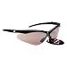 Rayzor Professional Lightweight UV400 Black Sports Wrap Golf Sunglasses, With a Smoked Mirrored Anti-Glare Lens