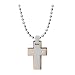 Men's Pendant with Three Crosses(Gold Pvd, Steel, Black Pvd) The Crosses Are Free Hanging with a Con