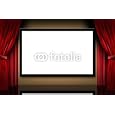Wallmonkeys Peel and Stick Wall Decals - Cinema Display Stage Movies Opening Night Theater Blank - 24"W x 16"H Removable Graphic