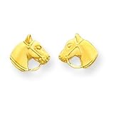 14k Horse Head Earrings
