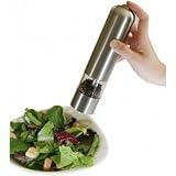 Review Stacks and Stacks  / Automatic Stainless Steel Pepper Mill and Salt Gri (Brushed Stainless Steel) (2