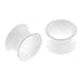 Urban Body Jewelry Pair of 0 Gauge (8mm) White Silicone Flexible Thin Ear Skins Plugs Tunnels (SIL040)