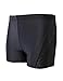 EASEA Men`s Quick Dry Compression Square Leg Swimsuit 3X-Large Black Splice