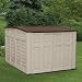 Tools & Hardware : Suncast Low Profile Shed with 142 Cubit Foot Capacity - Light Taupe and Bronze Accents - GS8600