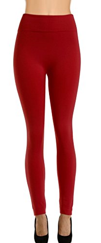 High Quality Solid Fleece Leggings for Regular and Plus Size