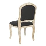 Annabelle Side Chair in Black Linen (Set of 2)