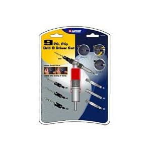 Alltrade 580016 Spin and Drive 9 Piece Pre-Drill and Drive Assortment with Countersink