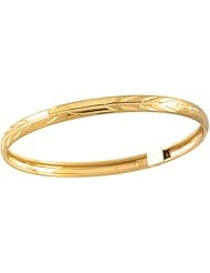 14k Yellow Gold Childrens Bangle Bracelet