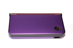 DSi XL Alunminum Metallic Armor Hard Case XL with Screen Protective Filter - Purple