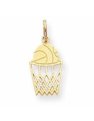 10K Gold BASKETBALL CHARM