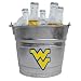 One Gallon galvanized Ice Bucket with 2 1/2 inch metal applique could also be used as a planter.