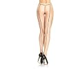 Spandex fishnet pantyhose with contrast backseam