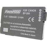Cheap Power2000 BP-208 Replacement Lithium-Ion 7.4v, 1000mAh Camcorder Battery for Canon BP-208