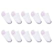 Girls' Hanes&reg; 10-pk. Low Cut Socks White/Pink