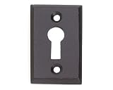 Iron Keyhole Escutcheon Black Powder Coat