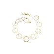 14K Two Tone Gold Lite Contempo Bracelet - 7"