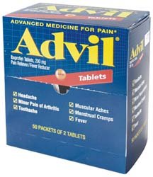 Medique 40933 Envelopes 50-2/Pk Advil Pain Relief TabletsMedique 40933 Envelopes 50-2/Pk Advil Pain Relief Tablets