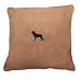 Fleece Pillow with German Shepherd Black