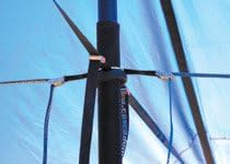 Center Post Hub for Big Duck Tarps - Available in Blue and Tan