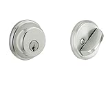 Schlage B60N625 Deadbolt, Keyed 1 Side, Bright Chrome