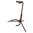 On Stage WGS100 Wooden Guitar Stand, Rosewood Finish