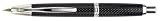 PILOT/NAMIKI BLACK CARBONESQUE CAPLESS VANISHING POINT FOUNTAIN PEN FINE