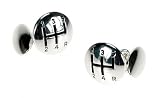 Review   / Mens Designer Fashion Cufflinks - Gear Knobs on a Chain - For the Car Enthusiast