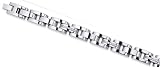 Stainless Steel Fancy Design Mens Bracelet - 8.5 Inch