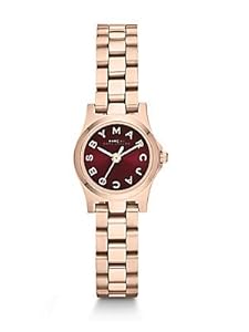Marc By Marc Jacobs Rose Goldtone Stainless Steel Logo Watch - Rose Gold-maroon