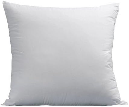 LuxyFluff Faux down, Synthetic Down, Square Decorative Throw Pillow Insert, Sham Stuffer, 14" X 14" - MADE IN USA