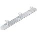 Safco 4201 Nail Head Wall Coat Rack, Three Hooks, Metal, Satin Aluminum