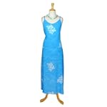 SAVE $10 - LONG BLUE HIBISCUS SUMMER DRESS $29.99