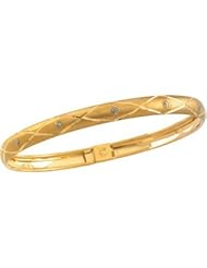 14K Yellow Gold 06.25 Inches Youth Flex Bangle Bracelet