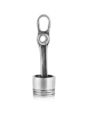 Forzieri Chrome Sterling Silver Piston Biker Pendant