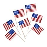 American Flag Toothpicks - Pkg of 500 - Cute for Cupcakes!