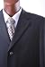 Men's Super 110's Black 100% Virgin Wool Super Straited Blazer