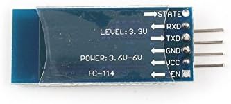 Wireless Serial 4 Pin Bluetooth Rf Transceiver Module Hc-06 Rs232 with Backplane