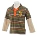 Doo LS Polo Tee Infant Khaki Stripe 3-4 Yrs