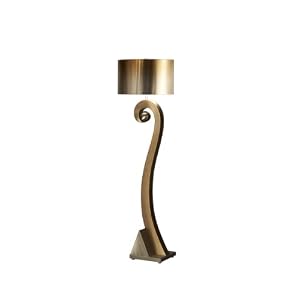 Nova Lighting 11576 Swooshball Floor Lamp, Silver And Bronze Aluminum Base And Shade