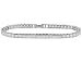CRISLU 9.0 Carat Princess Cut Cubic Zirconia (CZ) Tennis Bracelet in Sterling Silver