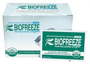 Biofreeze Pain Relieving Wipes 24 per box