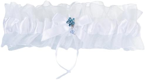 Lillian Rose White Something Blue Garter