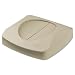 Rubbermaid Commercial Products - Rubbermaid Commercial - Swing Top Lid for Untouchable Recycling Center, 16" Square, Beige - Sold As 1 Each - Allows for disposal of trash without touching lid. - Hides refuse from public view. - Helps control odors and insects.