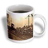 Scenes from the Past Archive Collection - 1920s Ford Service Truck and Tractors Sepia - Mugs