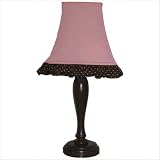 Pam's Pink Petals Lamp in Chocolate