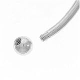 Sterling Silver Replacement Ball End For Screw End Bangle Bracelet 6mm (1)