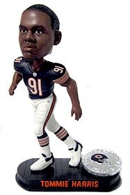 Chicago Bears Tommie Harris Forever Collectibles Black Base Edition Bobble Head