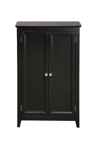 Simple Connect 90054 Two Door Media Storage, Black Finish